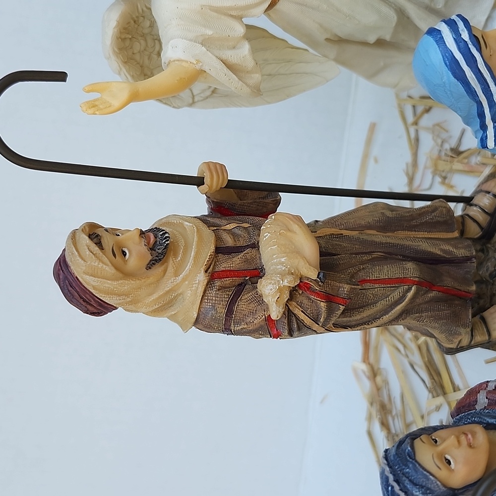 NIB THE REAL LIFE NATIVITY SET/THE THREE KINGS GIFTS 14 PIECE 7" SET - Picture 4 of 17